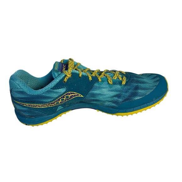 Saucony Women's Kilkenny Xc Spike Cross Country Track Cleats Blue Yellow 8 - Picture 5 of 7